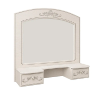 полка с зеркалом Каролина (ПАТИНА) (вудлайн кремовый/сандал светлый) полка с зеркалом Каролина (ПАТИНА) (вудлайн кремовый/сандал светлый)