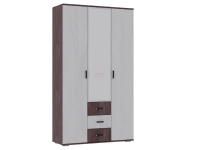 Шкаф 3-створчатый от стенки Александра-4 (анкор светлый/анкор темный)