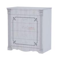 комод Ольга-1Н белый экспо/анкор светлый