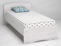 кровать-2 с фигурной спинкой 800*1900мм (анкор светлый)