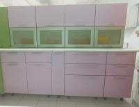 кухонный гарнитур Диана-4 2,0м ЛДСП (5х*4 5хс*4 86 Б 610 410) ирис/серебро (без сушки) антарес 1000 600 400