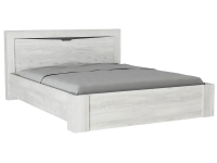 кровать двуспальная Ольга-5 1600*2000 (основание ладе) бетон пайн светлый/бетон пайн светлый+антрацит