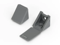 уголок монтажный пластиковый серый