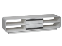 Тумба под телевизор А-10 белый/ ПВХ белое дерево / профиль: Masa Decor белый / профиль Masa Decor венге