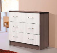 комод 3 ящика ЛДСП анкор светлый/анкор темный