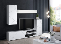 шкаф многоцелевого назначения Прага-6 (белый/ПВХ софт белый)