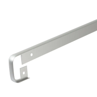 планка торцевая соединительная (щелевая стыковочная) 38мм алюминий матовый