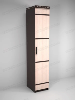 шкаф 1-створчатый Ольга-13 для белья венге/дуб млечный