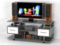 Тумба под телевизор Фант-9 анкор темный/анкор светлый