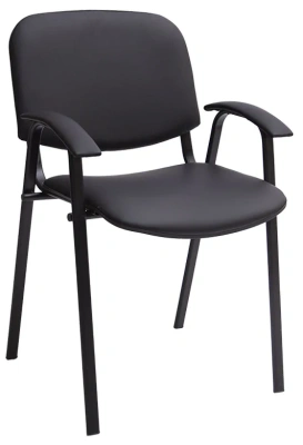 стул персона 2 ИЗО 2 черный ткань, с подлокотниками