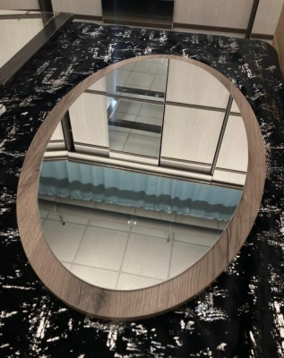 зеркало навесное Ольга-3 дуб делано серый/сильвер пэлас