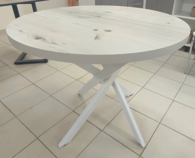 стол шип круглый (бискайская сосна)