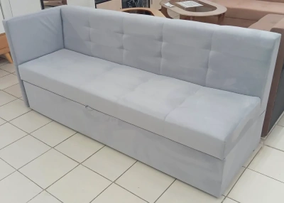 диван кухонный №2 серый (левый)