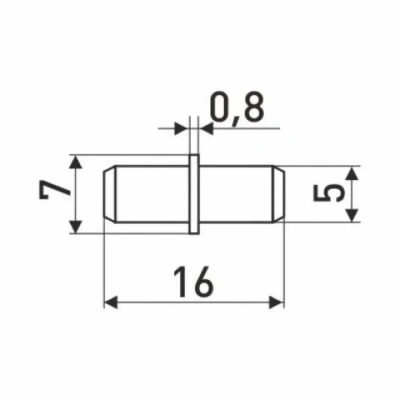 полкодержатель металлический