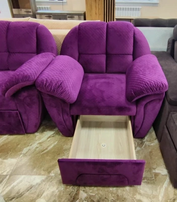 диван + кресло Премиум (1700Д) диамонт 019, зизи 19