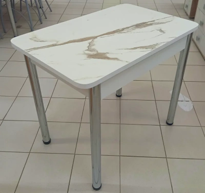 стол прямоугольный 900*600мм, 22мм хром ноги (калаката 3027 ТС)