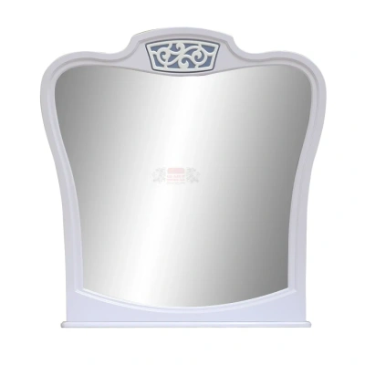 зеркало Ольга-12 МДФ белый глянец