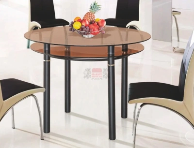 стол обеденный из стекла №8 1000*1000 (круглый)