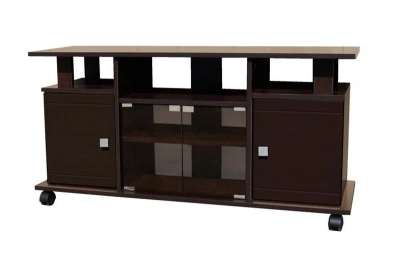 Тумба под телевизор Виста-13 (венге/стекло тонированное)