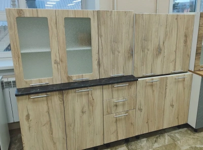 кухонный гарнитур Диана-4 2,0м софт (87 410 85 81 81с 41) дуб песочный, ст. кунгур 800, 400