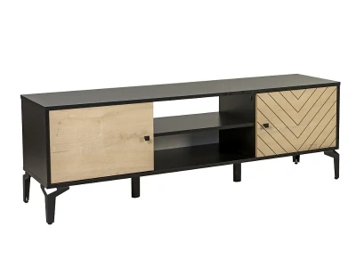 тумба под ТВ 59.01 Лофт (черный / дуб бунратти)