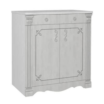 комод-1 Ольга-1Н белый экспо/анкор светлый