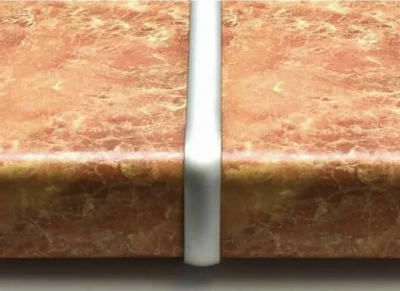 планка торцевая соединительная (щелевая стыковочная) 28мм алюминий матовый