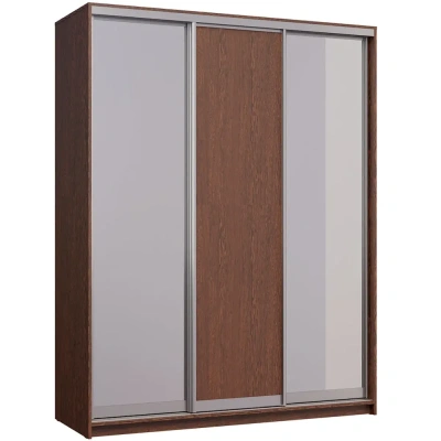 шкаф-купе Мираж-17.1.1 венге/венге (2 зеркала)