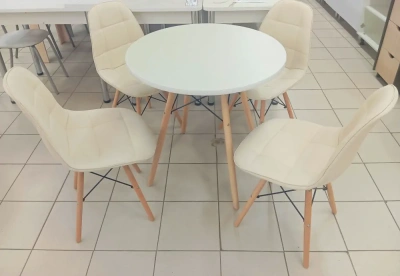 стол круглый (кант) ЛДСП 22 2430/S подстолье Т-8М