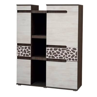 тумба высокая Александра-26 анкор темный/анкор светлый