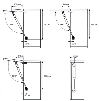газовый лифт 20127.102 на 10кг (100N)