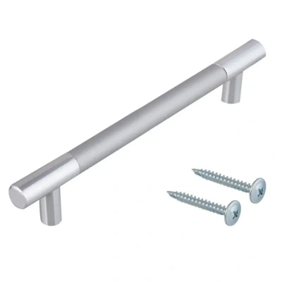 ручка рейлинг С15 320мм хром/металлик (пластик)