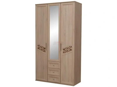 шкаф 3-створчатый Ольга-14 дуб сонома