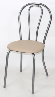 стул Венеция 3 (А) кожзам атзек бежевый, каркас Венеция 3(АС) серый