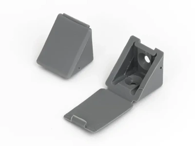 уголок монтажный пластиковый серый