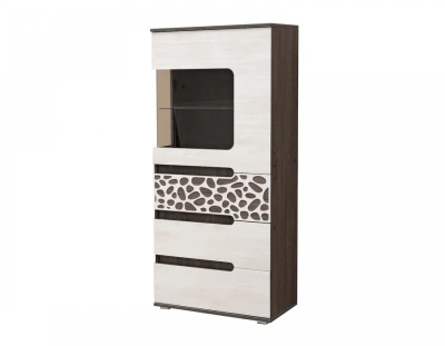 шкаф многоцелевой низкий правый Александра-26 анкор темный/анкор светлый